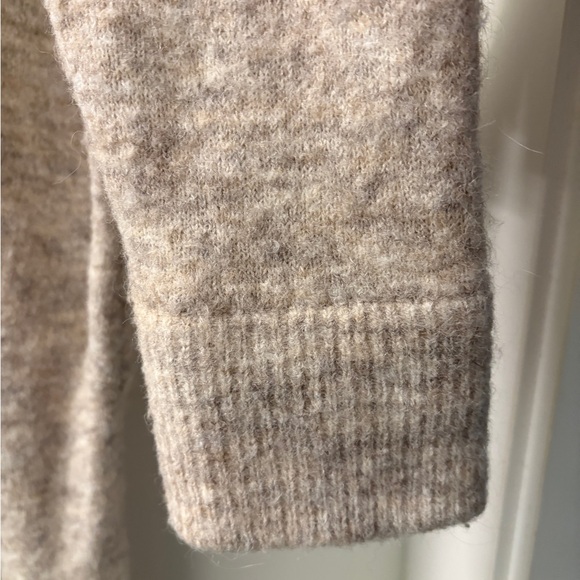 Wilfred Free Aronson Cream Open-Front Longline Cardigan, Alpaca Blend - Picture 6 of 9